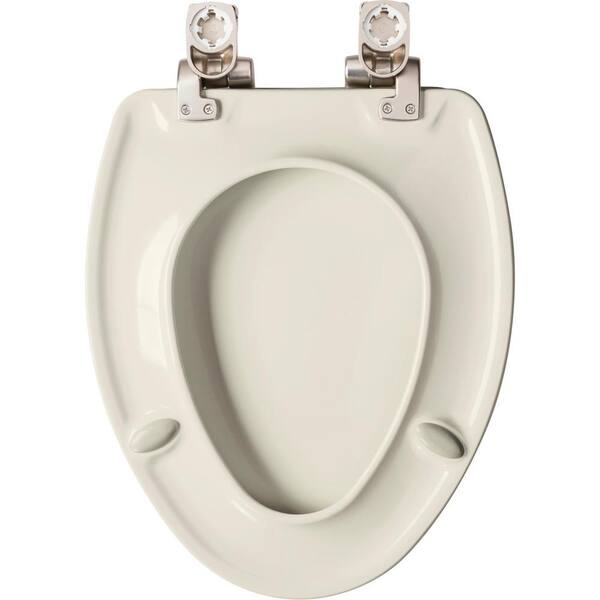 Bemis Elongated Closed Front Toilet Seat In Biscuit 19170nisl 346 The Home Depot - Bemis Toilet Seat Fittings