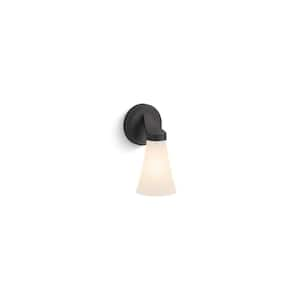 Simplice 4.725 in. 1-Light Matte Black Wall Sconce