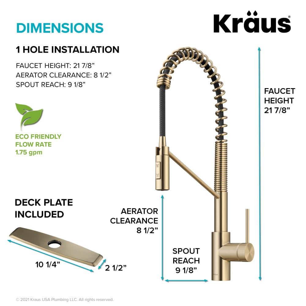 Antique Bronze Commercial Style Pull-Down Kitchen Faucet