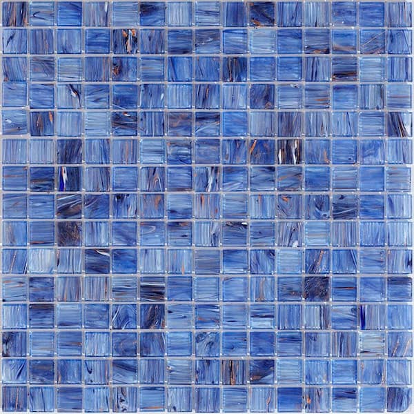Apollo Tile Celestial Glossy Blue and White 12 in. x 12 in. Glass Mosaic Wall and Floor Tile (20 sq. ft./case) (20-pack)