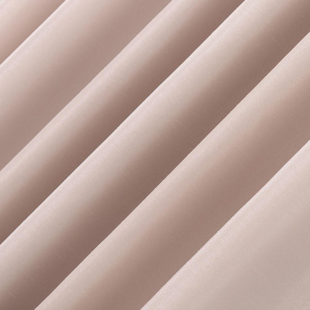 Blush Pink Faux Dupioni Silk Blackout Curtain Panel