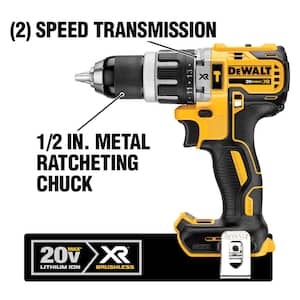 20V MAX XR Cordless Hammer Drill/Impact Tools, MAXFIT Screwdriving Set (35 Pc), and (1) 4.0Ah and (1) 2.0Ah Batteries