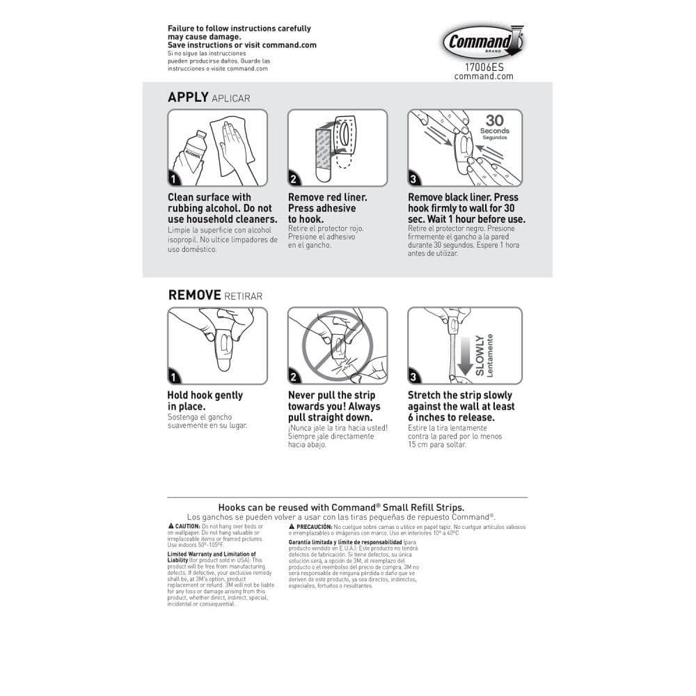 Clear Plastic Mini Self-Adhesive Wall Hooks, 18-Pack