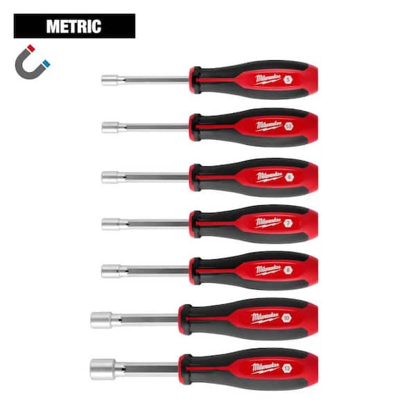 Milwaukee Metric HollowCore Magnetic Nut Driver Set (7-Piece)