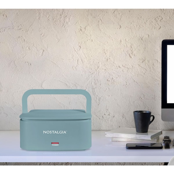 Nostalgia Blue 32 oz. Portable Heated Lunch Box