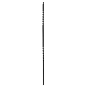3.6 ft. x 1/2 in. x 1/2 in. Iron Baluster Dual 6 in. Twist Dark Powder Coated in Champagne