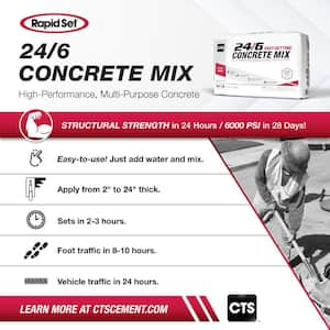 60 lbs. 24/6 Fast-Setting Concrete Mix