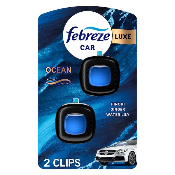 0.07 oz. Ocean Scent Car Vent Clip Automatic Air Freshener Dispenser (2-Count)