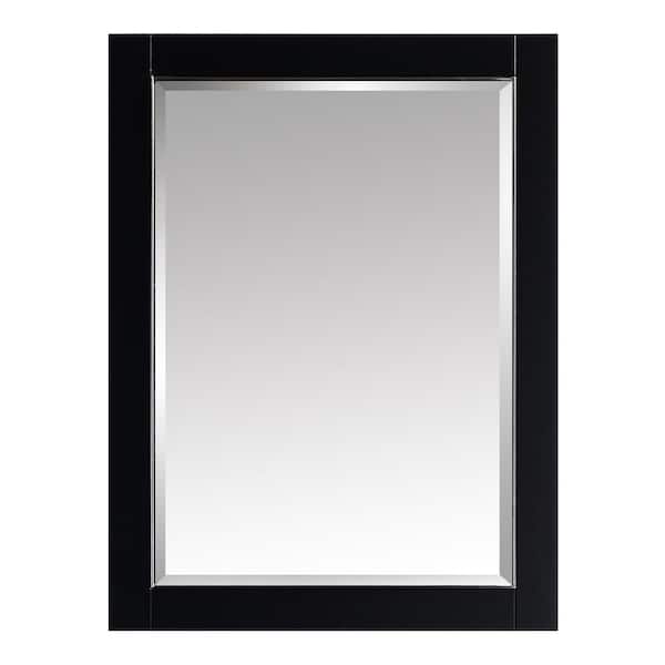 Avanity Mason 24 in. W x 32 in. H Framed Rectangular Beveled Edge Bathroom Vanity Mirror in Black