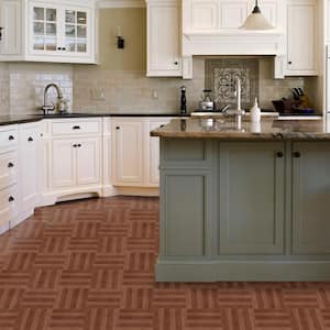 Sterling Medium Oak Plank 12 in. x 12 in. Peel and Stick Vinyl Tile (20 sq. ft. / case)