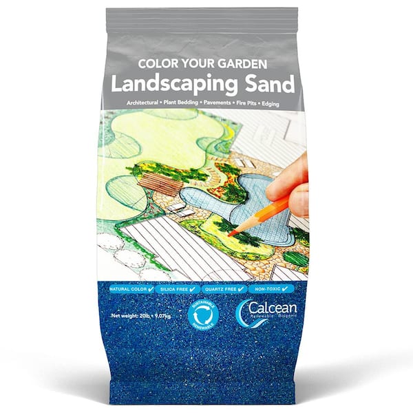 Calcean Renewable Biogenic 20 lbs. Landscaping Sand - Aqua Blue