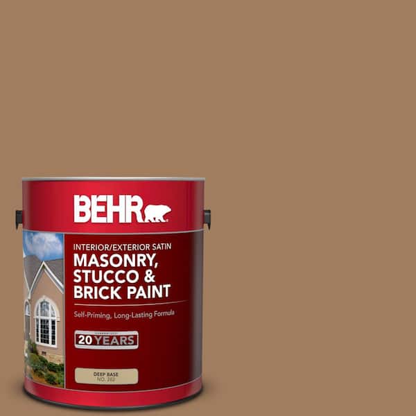 BEHR 1 gal. #MQ2-11 Outdoor Land Satin Interior/Exterior Masonry, Stucco and Brick Paint