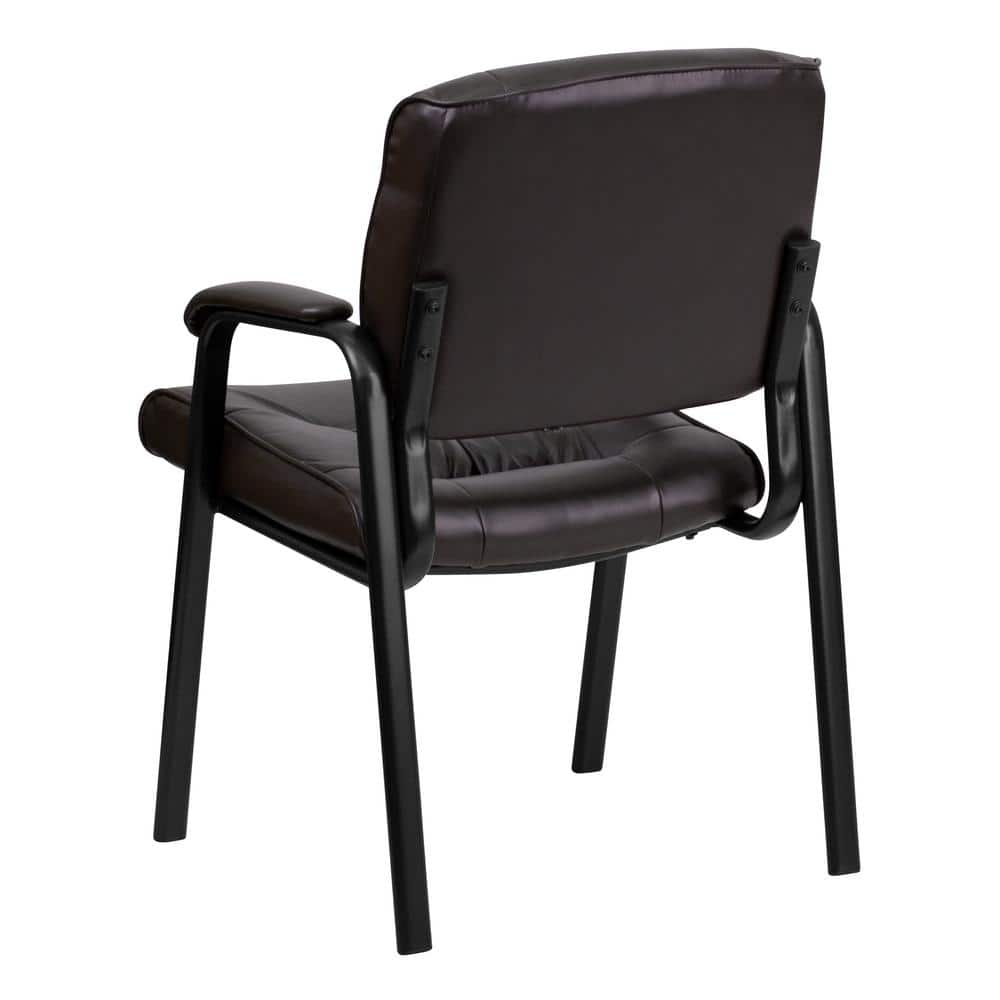 Ergonomic Brown LeatherSoft Executive Chair with Metal Frame