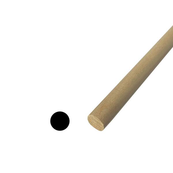 Alexandria Moulding Round Ramin Hardwood Dowel 1/8 In. D X 48 In. L 1 Pk Red