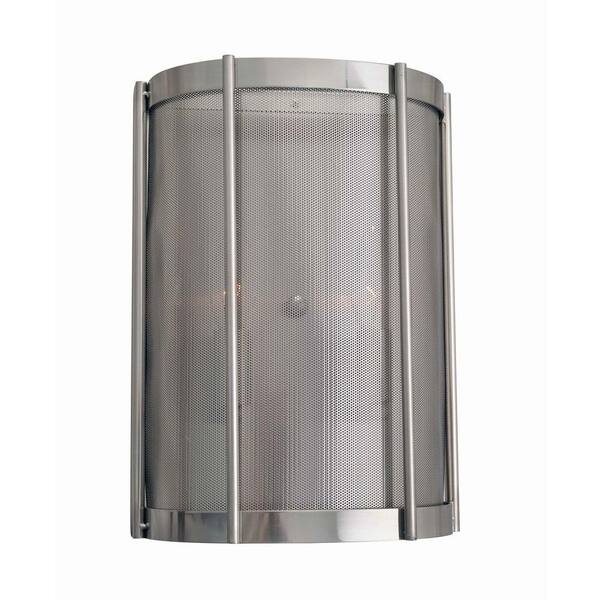 World Imports Xena Collection 2-Light Brushed Nickel Indoor Wall Sconce