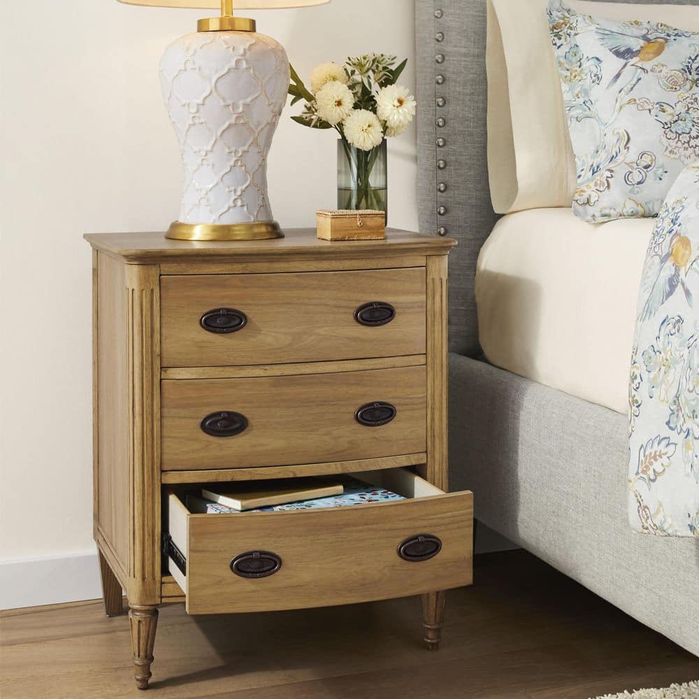 Arthur 29" White Ceramic Table Lamp with Brass Accents