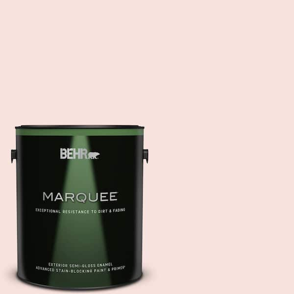 BEHR MARQUEE 1 gal. #180C-1 Paris White Semi-Gloss Enamel Exterior Paint & Primer