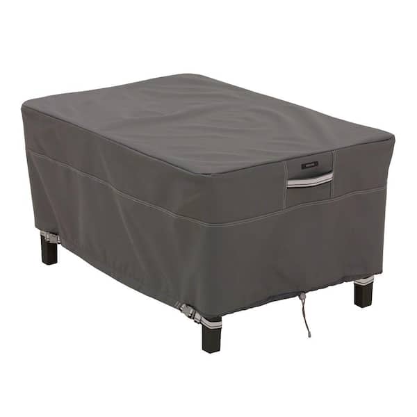All weather Large Rectangular Patio Ottoman Cover Durable Premium Tight Weave 