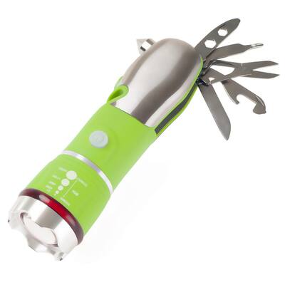 3 AAA LED 12 in 1 Green Emergency Safety Multi Tool