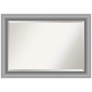 Peak Polished Silver 42.00 in. H x 30.00 in. W Framed Wall Mirror
