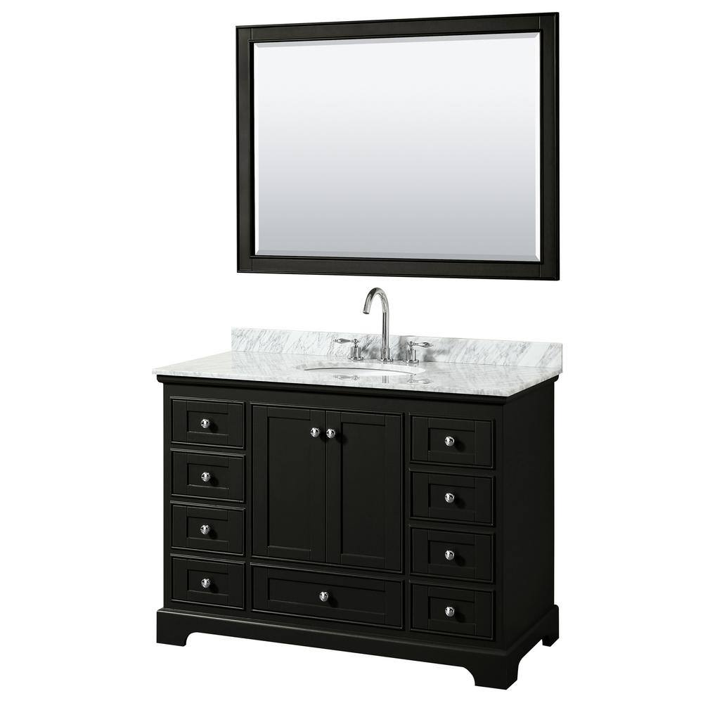 Wyndham Collection Deborah 48 in. Single Vanity in Dark Espresso with