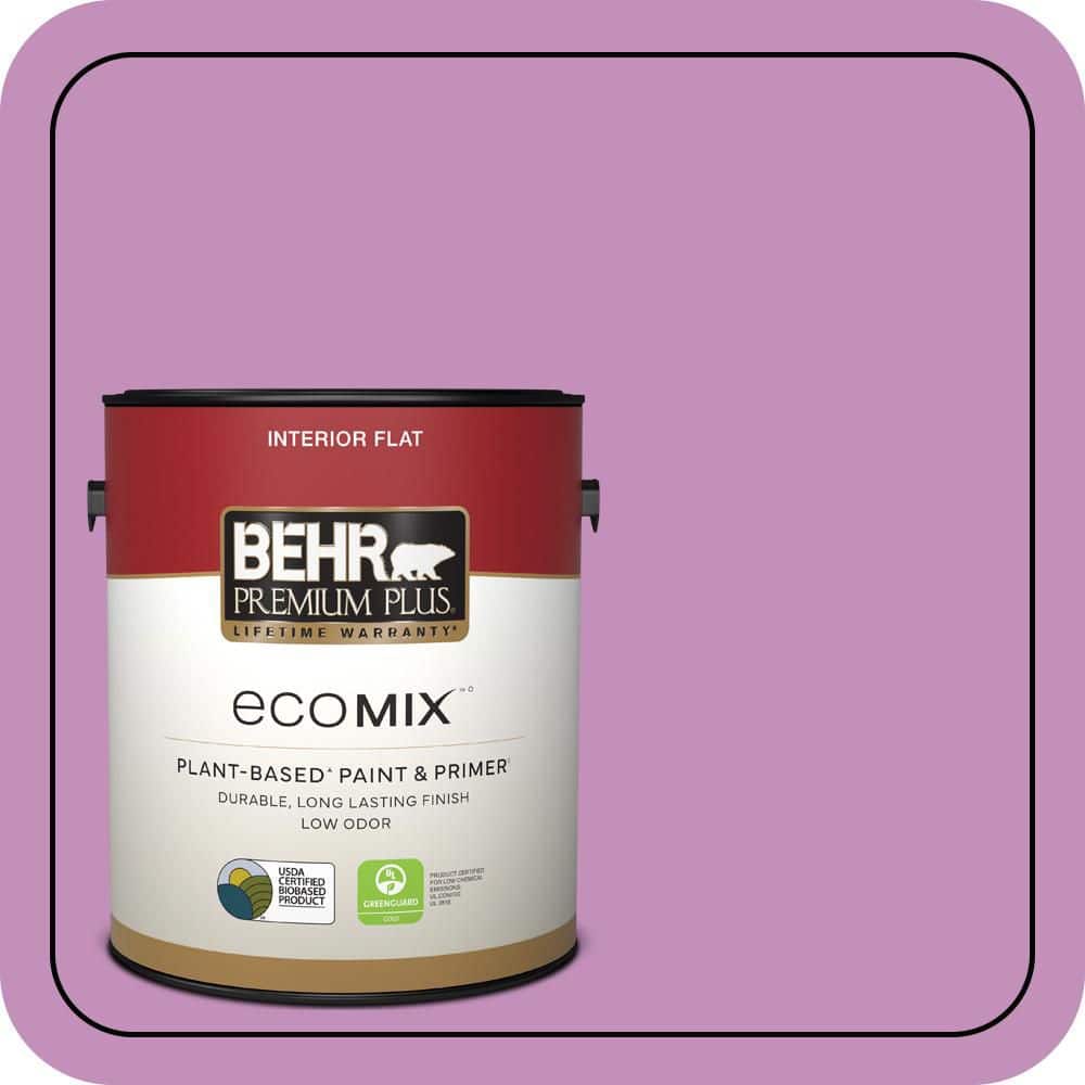 1 gal. #670B-5 Pretty Petunia Flat EcoMix Plant-Based Interior Paint & Primer price history on PriceWatchPro