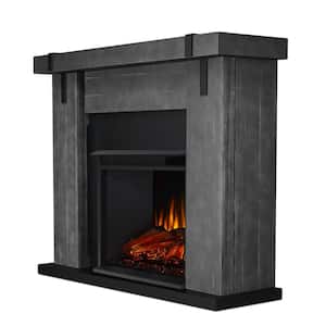 Aspen 49 in. Freestanding Electric Fireplace TV Stand in Gray Barnwood