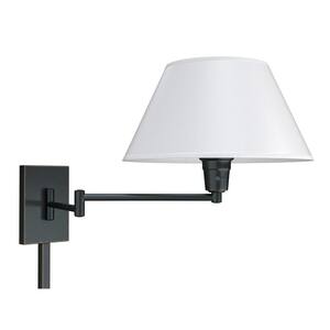 Simplicity 1-Light Oil-Rubbed Bronze Wall Swing Arm Lamp