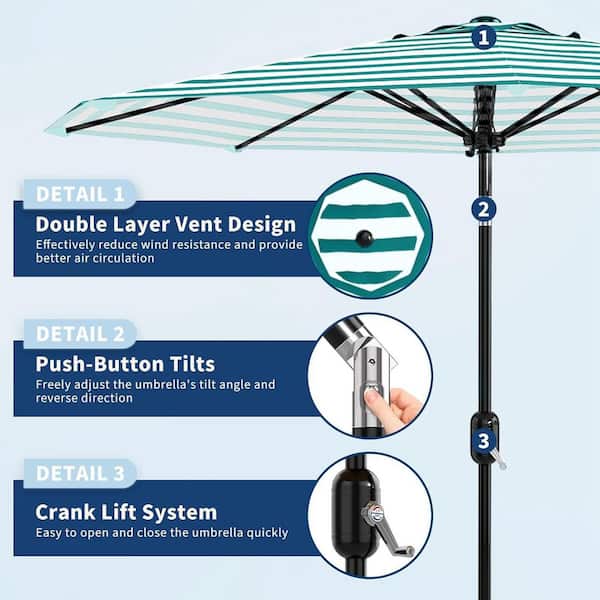 6 ft patio crank umbrellas san diego Outdoor Umbrella | San Diego, CA