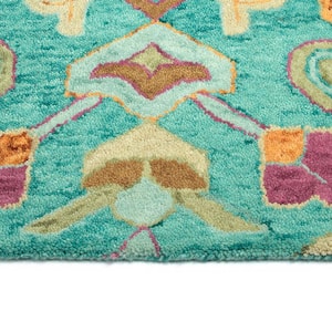 Chancellor Teal 10 ft. x 14 ft. Rectangle Area Rug