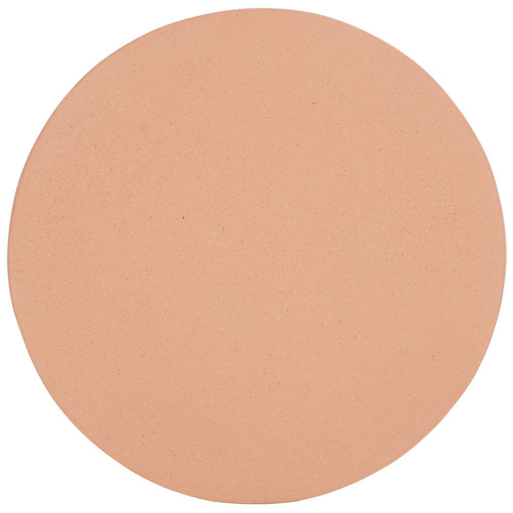 Terracotta Round Concrete End Table