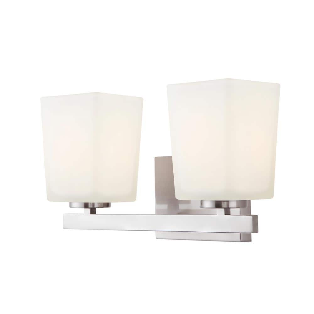 Hartley 2-Light Brushed Nickel Bath Light price history on PriceWatchPro
