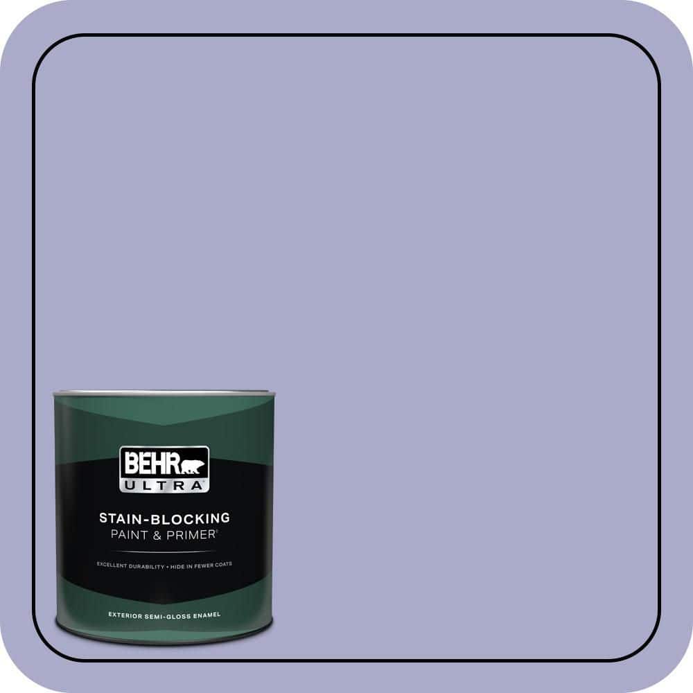 1 qt. #M550-4 Wisteria Blue Semi-Gloss Enamel Exterior Paint & Primer price history on PriceWatchPro