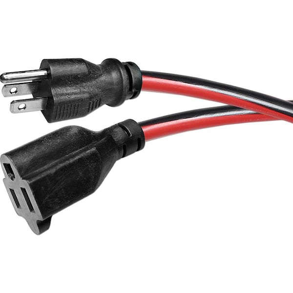 100 ft. 14/3 Indoor/Outdoor Extension Cord, Red and Black