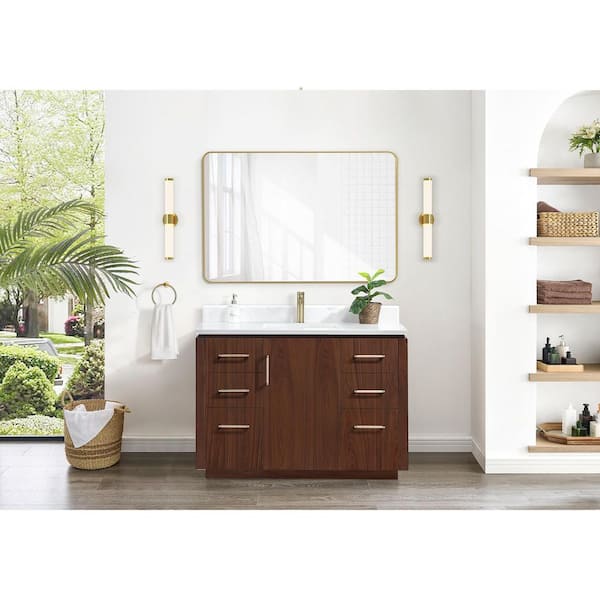 ROSWELL San 48 in.W x 22 in.D x 33.8 in.H Single Sink Bath Vanity