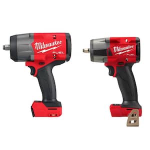 M18 FUEL 18V Lithium-Ion Brushless Cordless 1/2 in. and 3/8 in. Impact Wrench with Friction Ring (2-Tool)