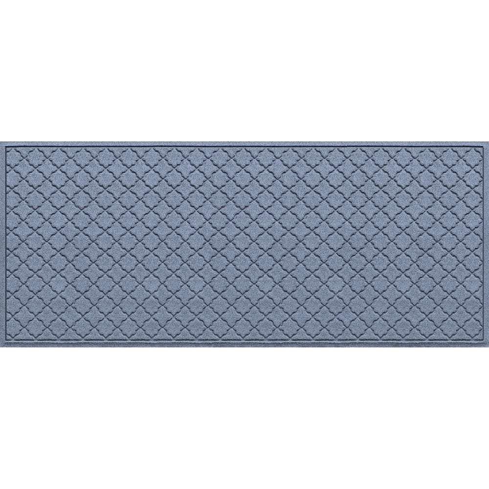 AquaShield Argyle Rubber Doormat, 20377500023, Navy
