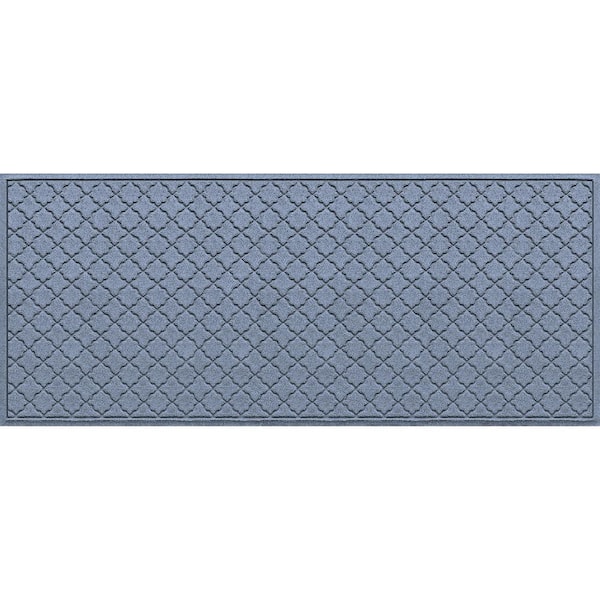 Bungalow Flooring WaterHog Cordova Bluestone 35 in. x 85 in. PET Polyester Door Mat