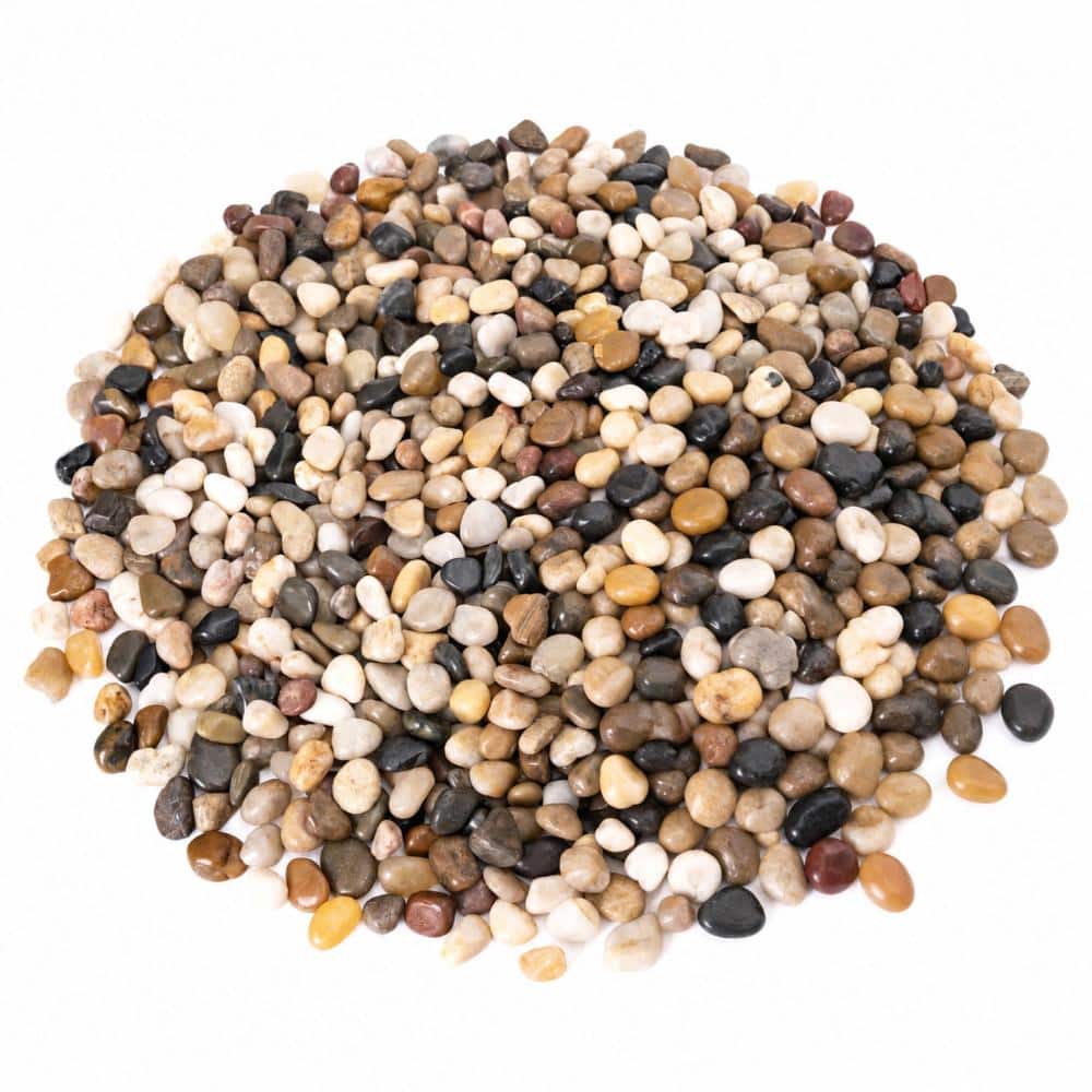3/8 in. 10 lb. Decorative River Rocks Polished Rocks Multi Colored Pebbles for Indoor Plants and Landscaping price history on PriceWatchPro