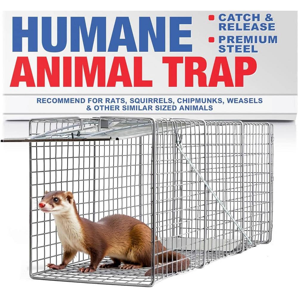 LifeSupplyUSA HeavyDuty Outdoor Catch Release Medium Animal Cage Trap