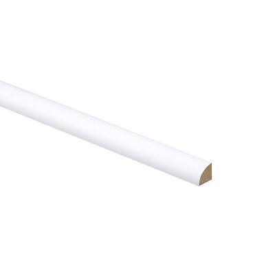 Pacific White Assembled 96x0.75x0.75 in. Quarter Round Molding