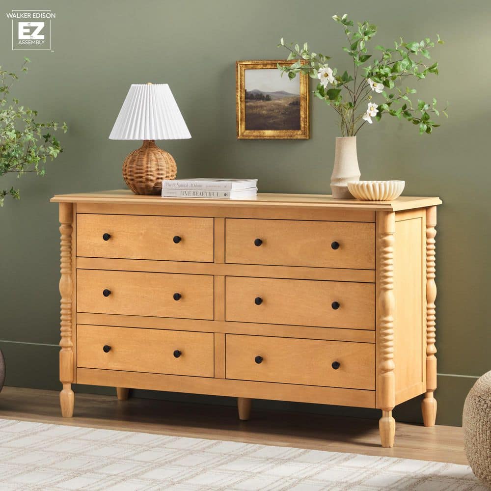 IDEE イデー e.a.u DRESSER Maple Alaterre Furniture Arden 6-Drawer Wood Double Dresser in