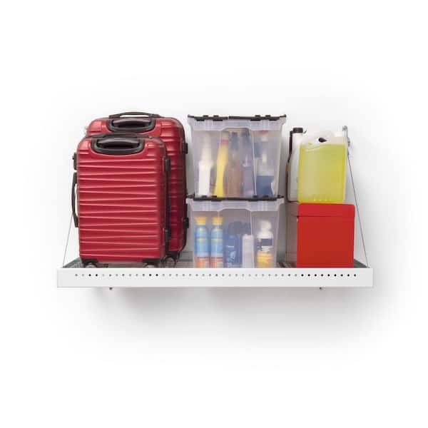 Pro Series 24 in. x 48 in. Steel Garage Wall Shelving in White