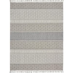 Paxton Ivory/Slate 8 ft. x 11 ft. Geometric Contemporary Area Rug
