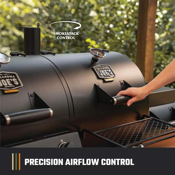 OKLAHOMA JOE'S Canyon Combo Dual Fuel 3-Burner Propane Gas and