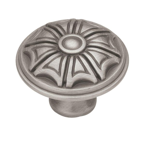 Liberty French Huit 1-5/8 in. (42mm) Brushed Satin Pewter Round Cabinet Knob