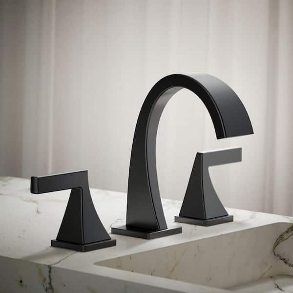 Katun 8 in. Widespread 2-Handle Bathroom Faucet in Matte Black