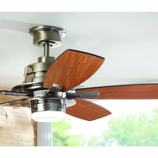 LED Indoor Natural Iron Ceiling Fan AM472-NI Home Decorators Montpelier 56 in 