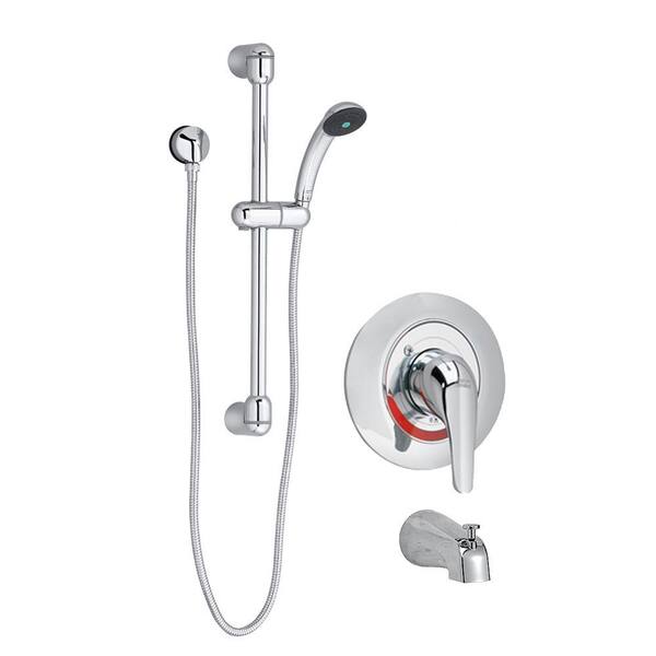 American Standard Commercial 36 in. Shower System with Hand Shower and Diverter Tub Spout in Polished Chrome (Valve Included)