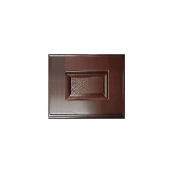 Charlotte Raised 13 in. W x 13 in. H x 0.25 in. D in Bordeaux Door Sample in Assembled Base Cabinet